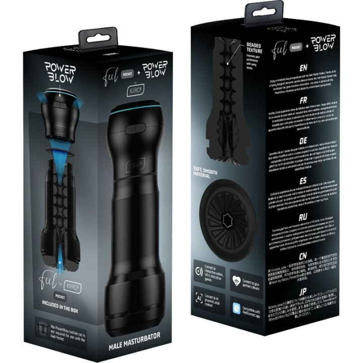 Feel Pocket-Masturbator für Männer + Power-Blow von Kiiroo | Fesselliebe.de