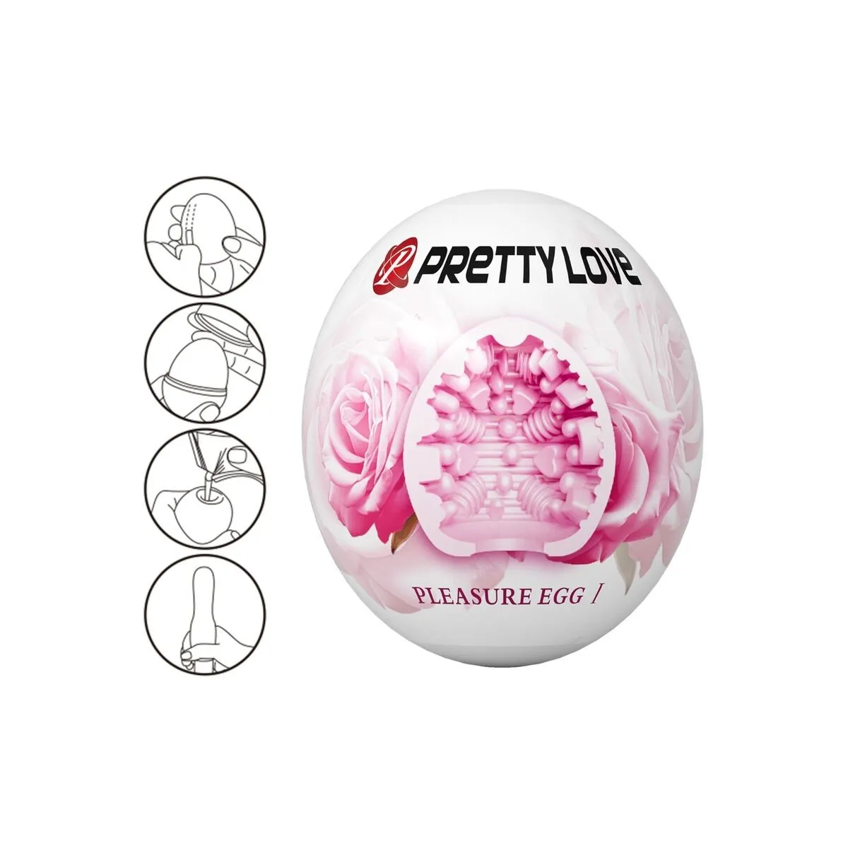Männlicher Masturbator Ei Rosa von Pretty Love Flirtation | Fesselliebe.de