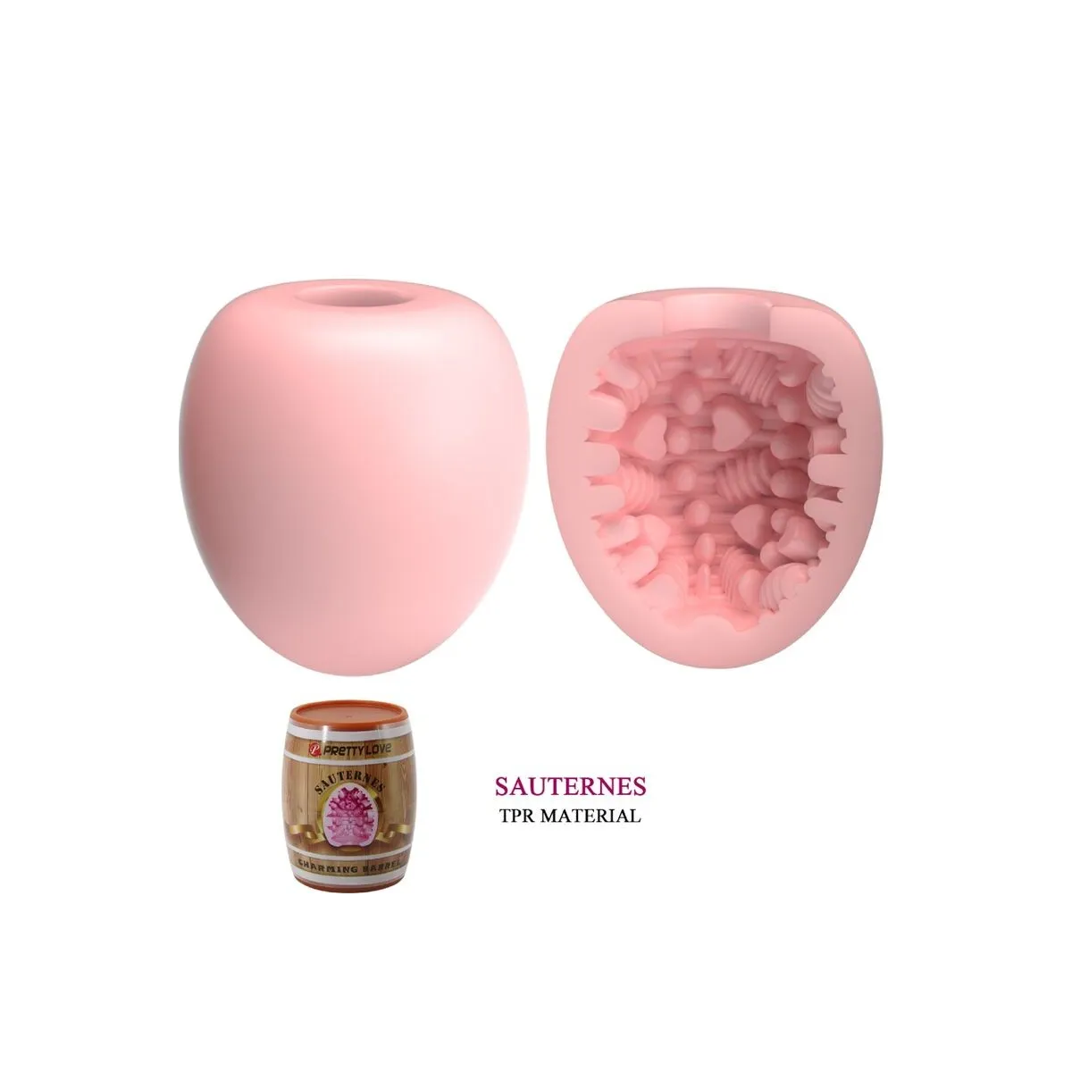 Männlicher Masturbator Ei Rosa Modell 2 von Pretty Love Flirtation | Fesselliebe.de