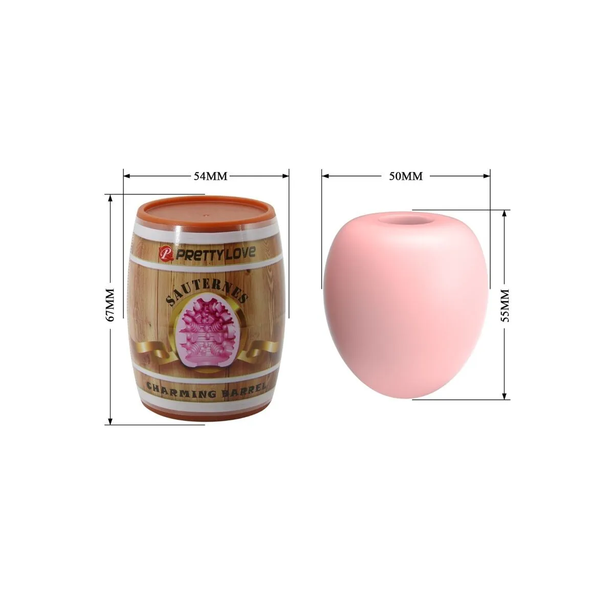 Männlicher Masturbator Ei Rosa Modell 2 von Pretty Love Flirtation | Fesselliebe.de