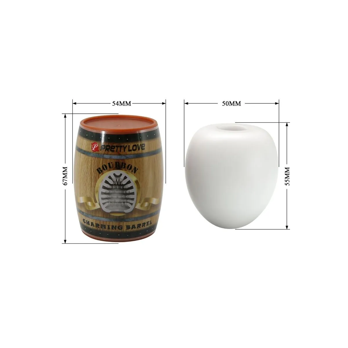 Männlicher Masturbator, Eiweiss, Modell 2 von Pretty Love Flirtation | Fesselliebe.de