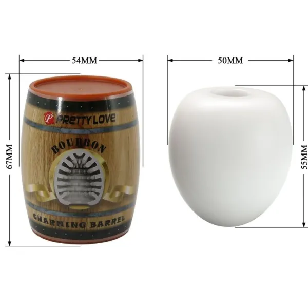 Männlicher Masturbator, Eiweiss, Modell 2 von Pretty Love Flirtation | Fesselliebe.de