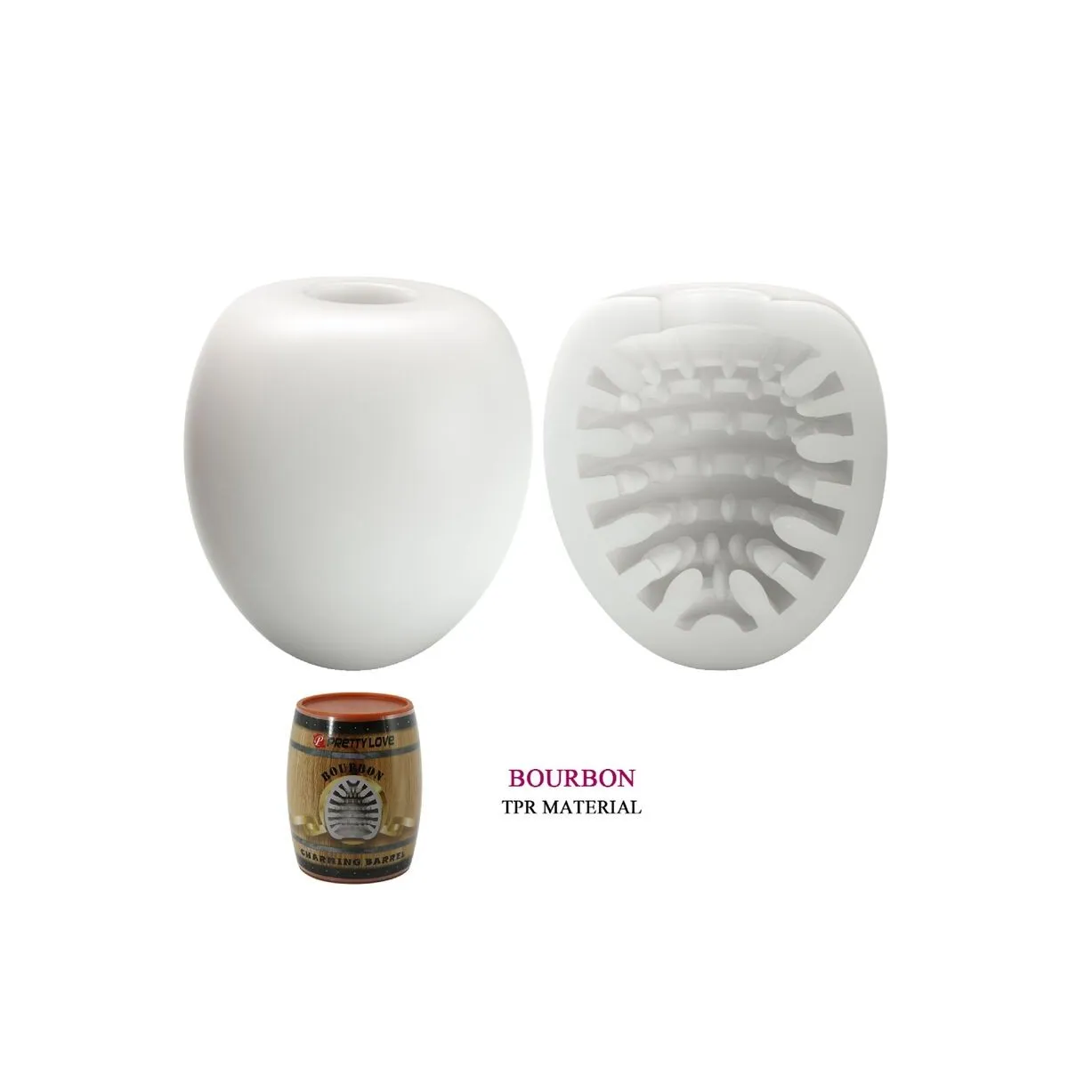 Männlicher Masturbator, Eiweiss, Modell 2 von Pretty Love Flirtation | Fesselliebe.de