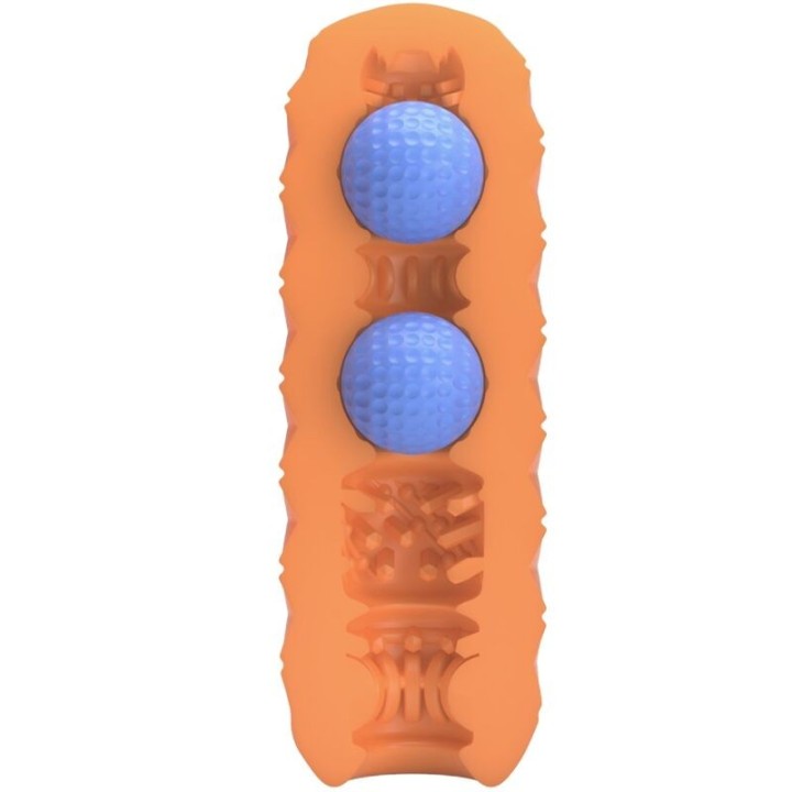 Twin Balls männlicher Masturbator Orange von Pretty Love Flirtation | Fesselliebe.de