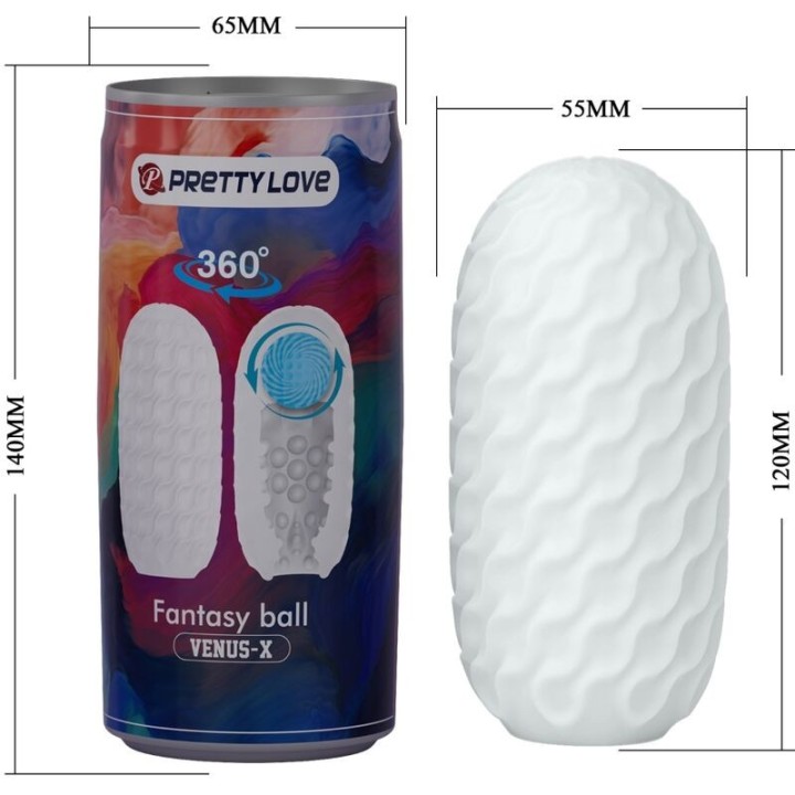 Venus X männlicher Masturbator Modell 2 Weiss von Pretty Love | Fesselliebe.de