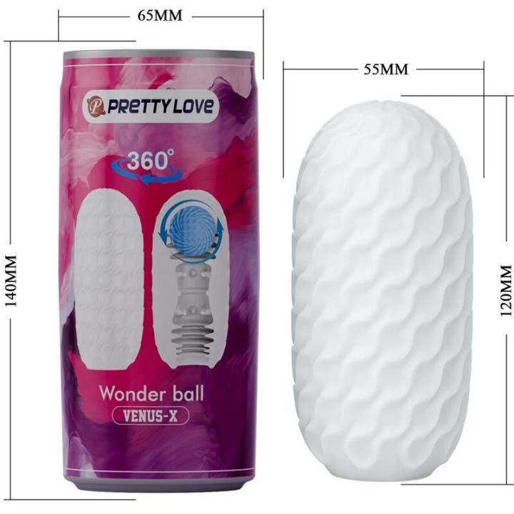 Venus X männlicher Masturbator Modell 3 Weiss von Pretty Love | Fesselliebe.de