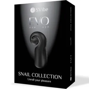 Evo für Ihn männlicher Masturbator Slide Nroll Schwarz von Snail Vibe