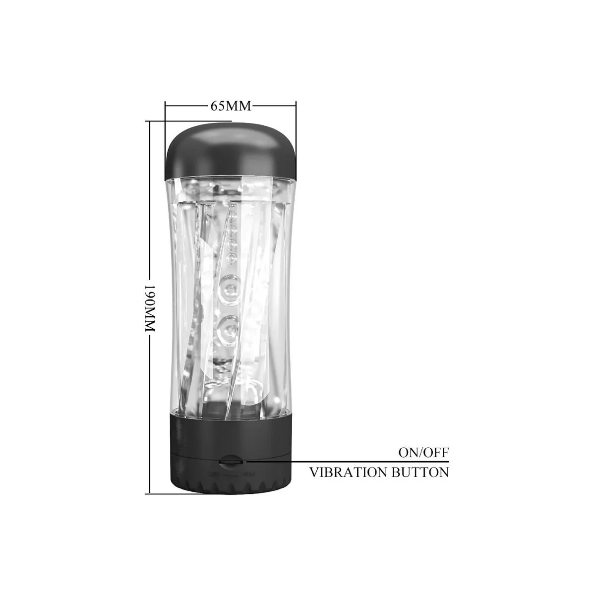 Tamara männlicher Masturbator mit Mehreren Geschwindigkeiten, Schwarz von Pretty Love | Fesselliebe.de