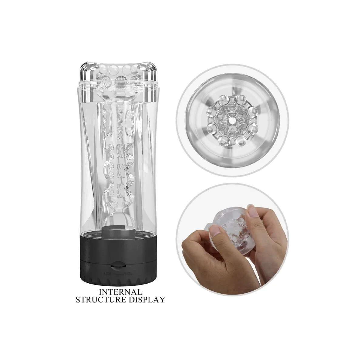 Tamara männlicher Masturbator mit Mehreren Geschwindigkeiten, Schwarz von Pretty Love | Fesselliebe.de