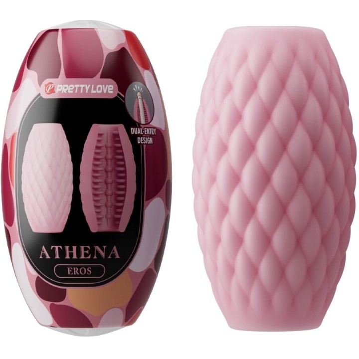 Athena Eros männlicher Masturbator aus Silikon Rosa von Pretty Love | Fesselliebe.de