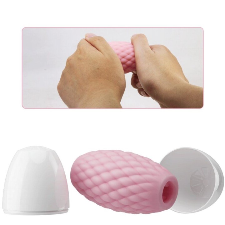 Athena Eros männlicher Masturbator aus Silikon Rosa von Pretty Love | Fesselliebe.de