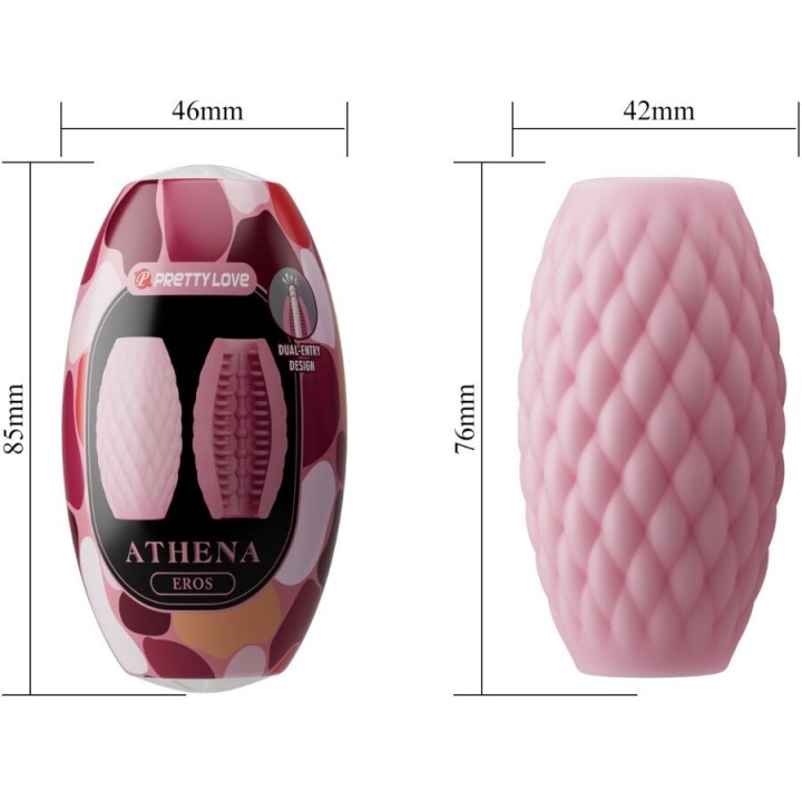 Athena Eros männlicher Masturbator aus Silikon Rosa von Pretty Love | Fesselliebe.de
