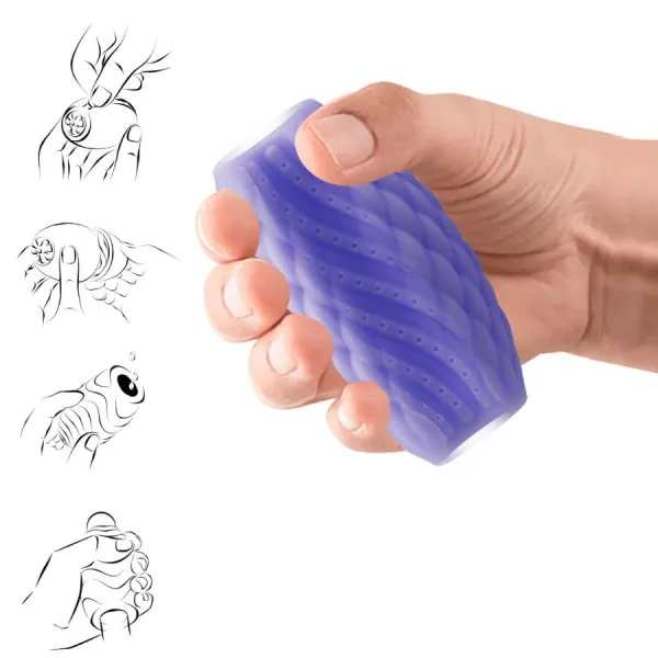 Athena Eros männlicher Masturbator aus Silikon Lila von Pretty Love | Fesselliebe.de