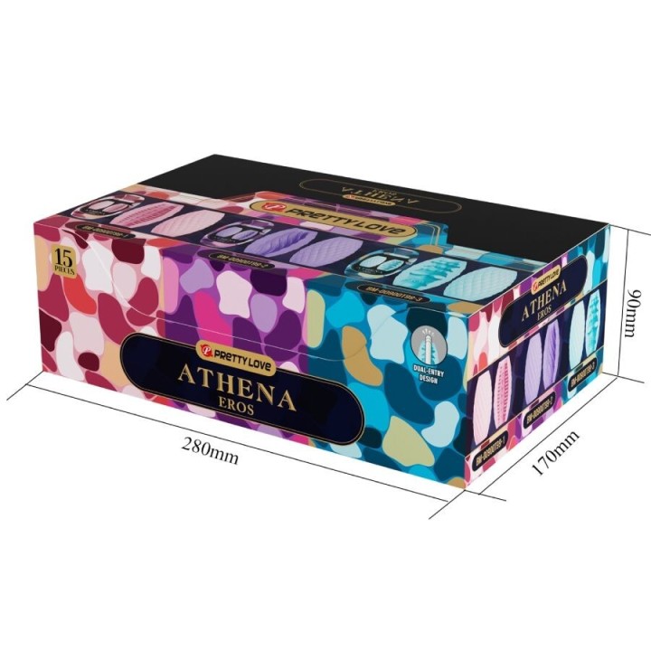 Athena Eros Stück 15 Verschiedene männliche Masturbatoren von Pretty Love | Fesselliebe.de