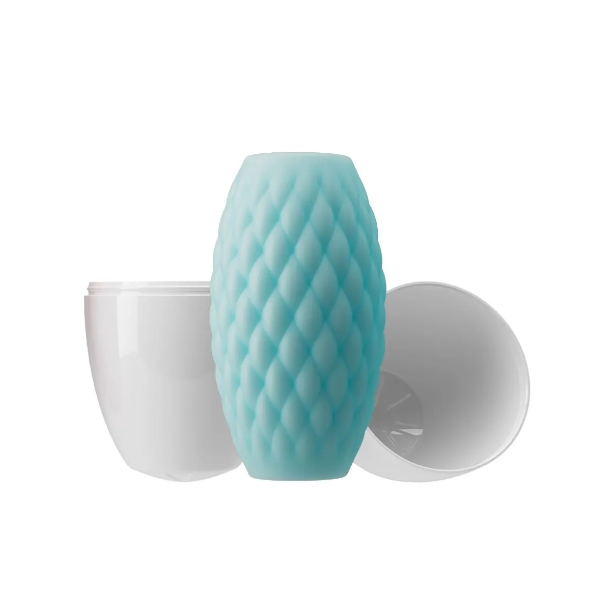 Athena Eros männlicher Masturbator aus Silikon, Himmelblau von Pretty Love | Fesselliebe.de