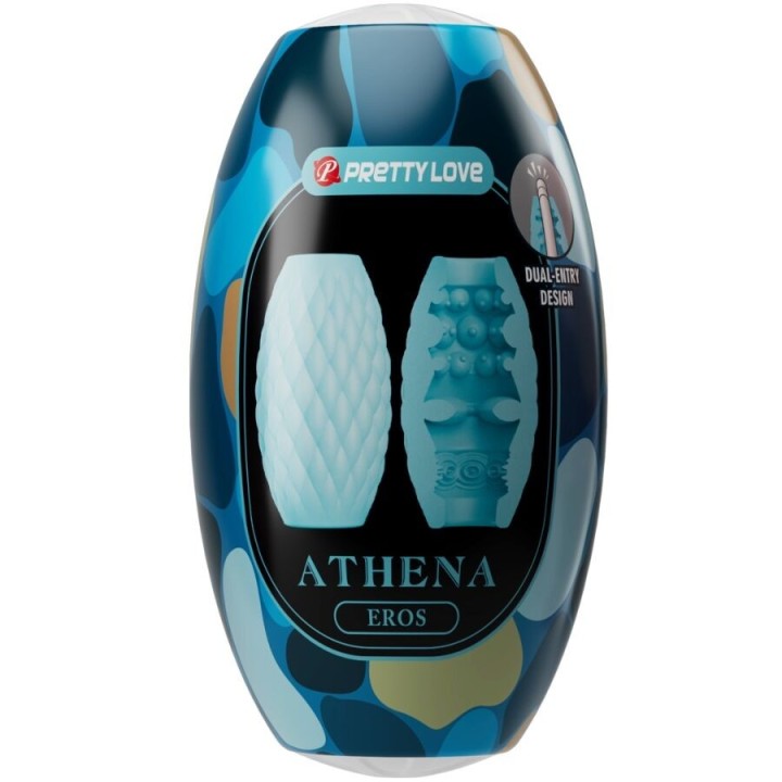 Athena Eros männlicher Masturbator aus Silikon, Himmelblau von Pretty Love | Fesselliebe.de