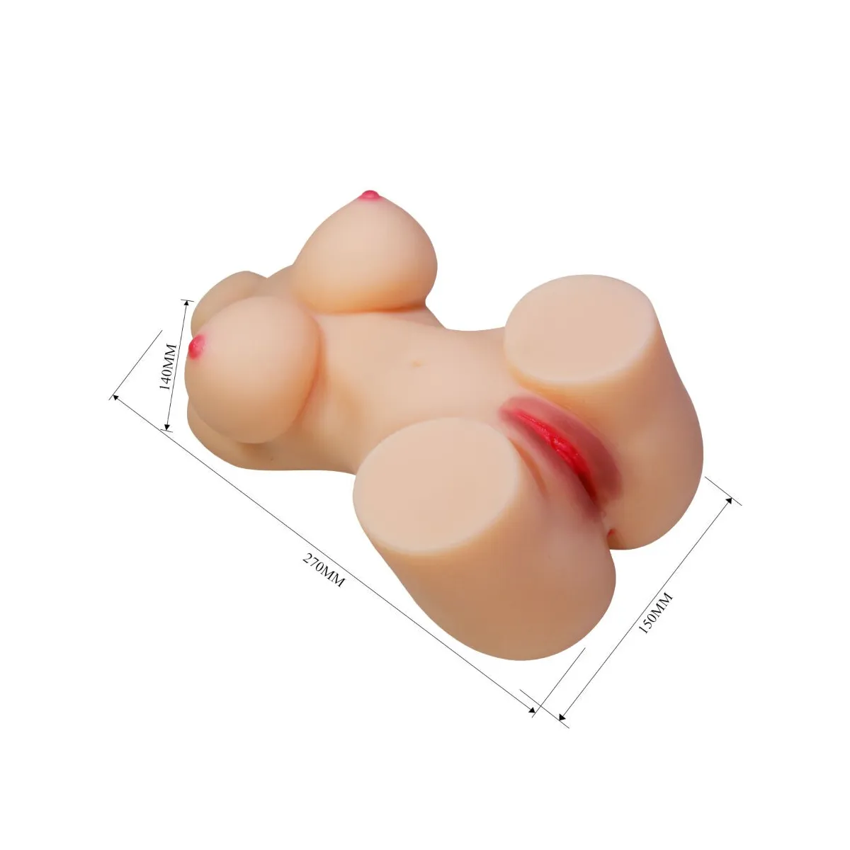 Hetty Realistischer weiblicher Torso Vagina und Anal 1,9 Kg von Crazy Bull | Fesselliebe.de