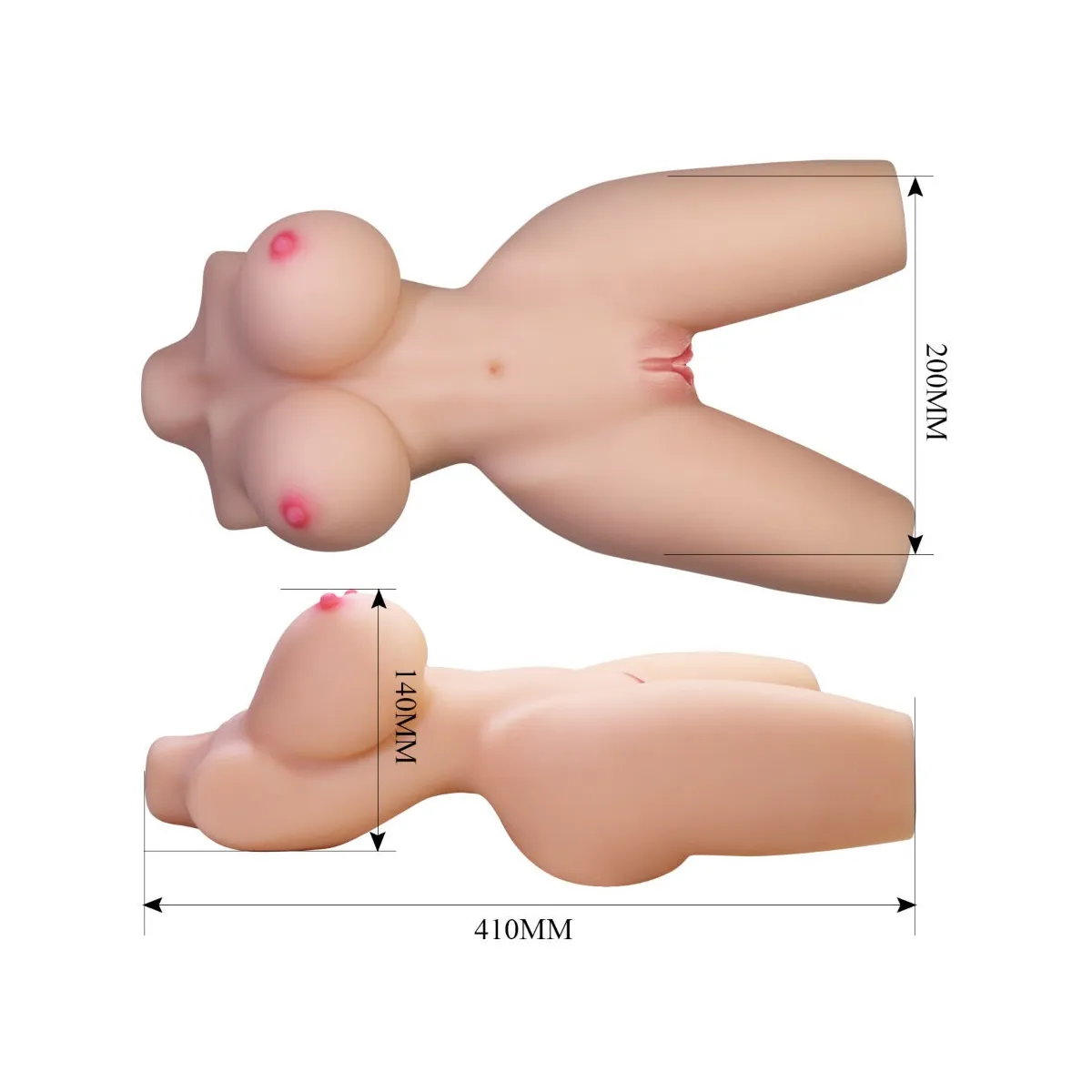 Lily Realistischer weiblicher Torso Vagina und Anal 4 Kg von Crazy Bull | Fesselliebe.de
