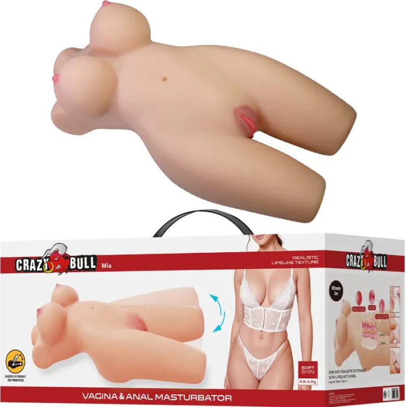 Mia Realistischer weiblicher Torso Vagina und Anal 8,5 Kg von Crazy Bull | Fesselliebe.de