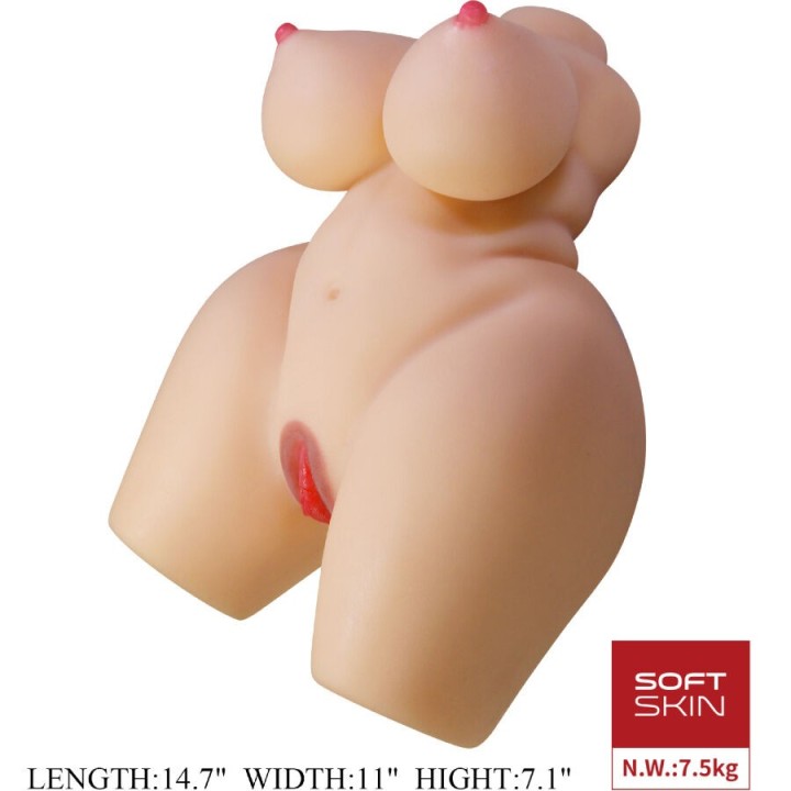 Grace Realistischer weiblicher Torso Vagina und Anal 7,5 Kg von Crazy Bull | Fesselliebe.de