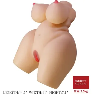 Grace Realistischer weiblicher Torso Vagina und Anal 7,5 Kg von Crazy Bull