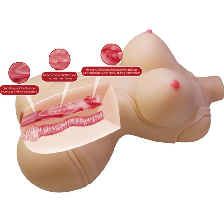 Diana Realistischer weiblicher Torso Vagina und Anal 5 Kg von Crazy Bull | Fesselliebe.de