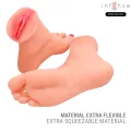 Gabbie Zweiteiliger Fussförmiger Masturbator von Intense Deep Touch