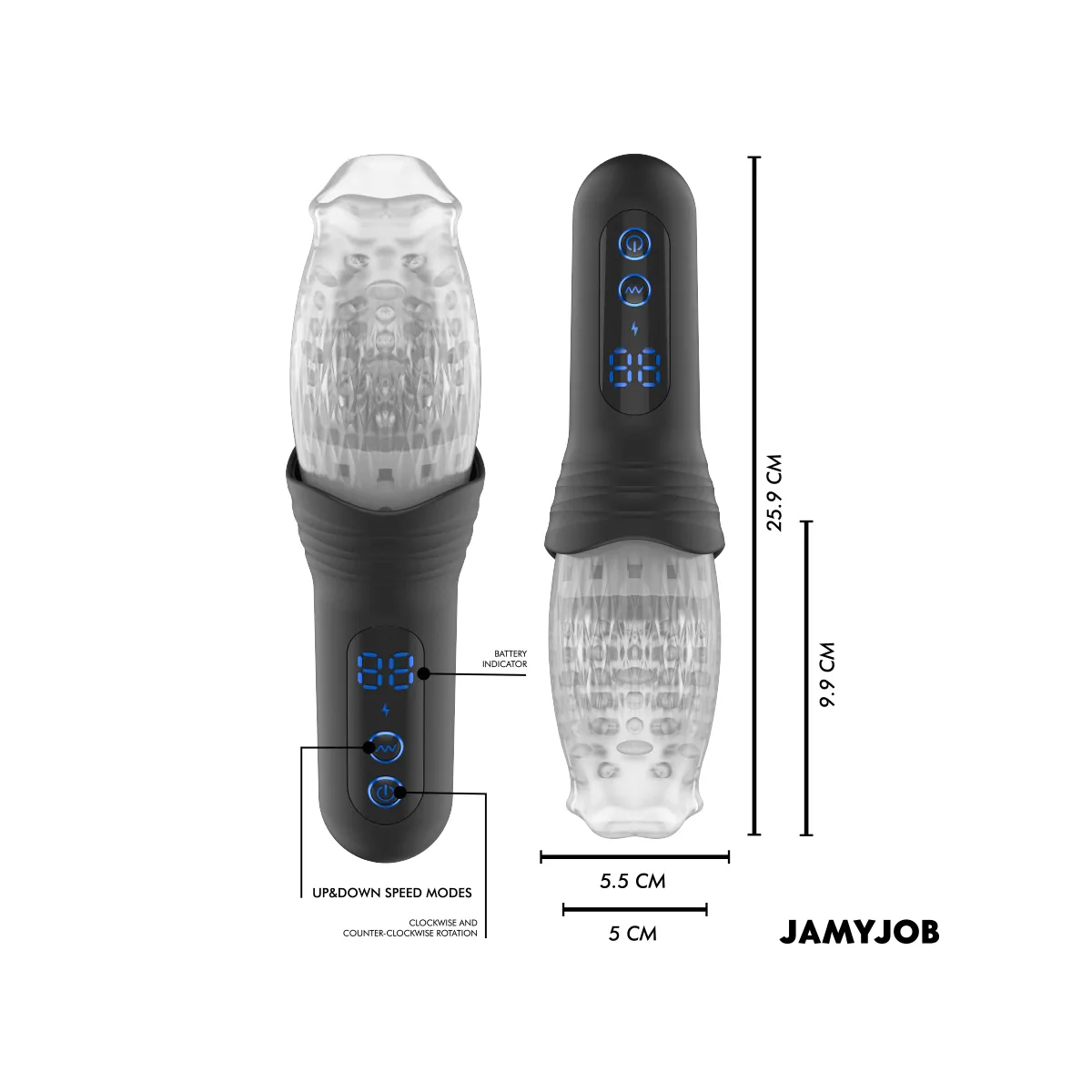 Blow-R Masturbator mit Stoss- und Rotationsfunktion von Jamyjob | Fesselliebe.de