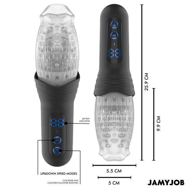 Blow-R Masturbator mit Stoss- und Rotationsfunktion von Jamyjob | Fesselliebe.de