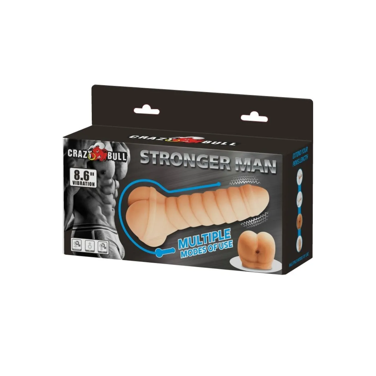Multifunktionaler Penis 21,8 cm von Crazy Bull | Fesselliebe.de