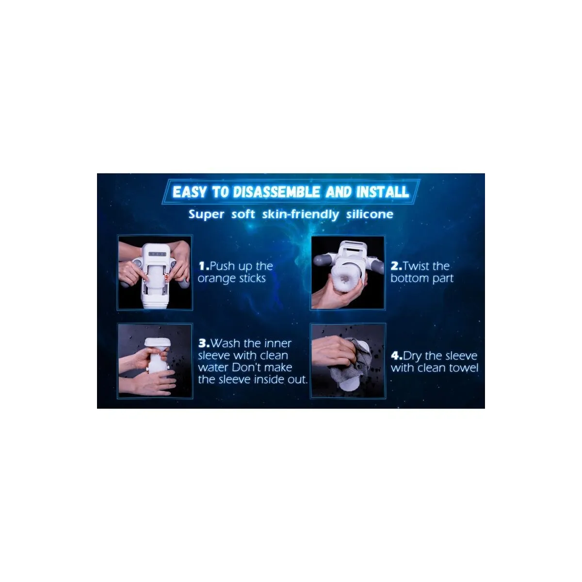 Stoßender Vibrations-Masturbator mit Heizfunktion und Mobiler Unterstützung - Schwarz von Baile For Him | Fesselliebe.de