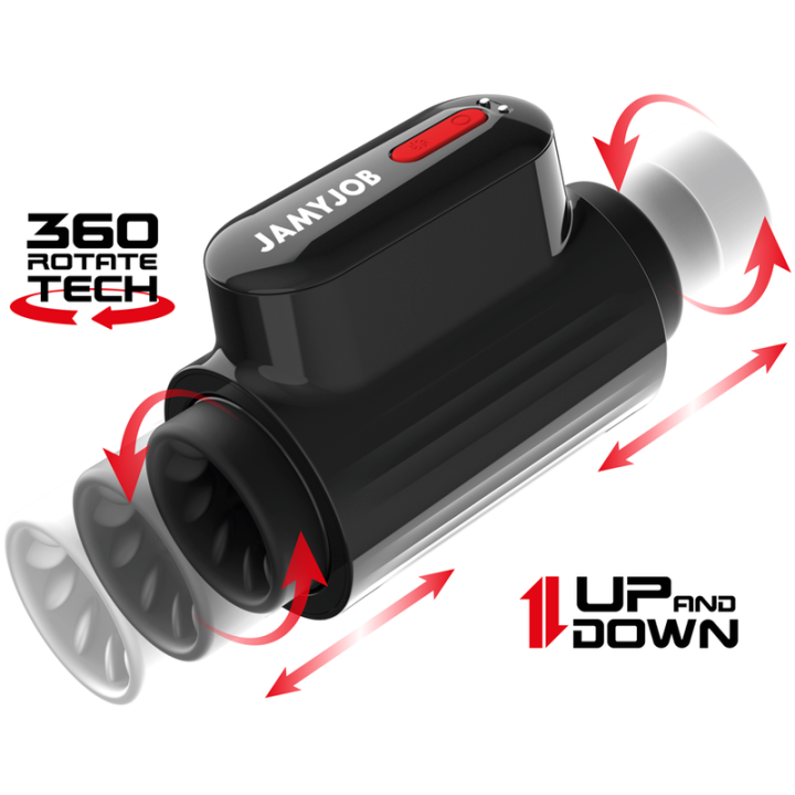 Vortex-Stoß- und 360-Drehbarer Tech-Turbo-Modus-Masturbator von Jamyjob | Fesselliebe.de