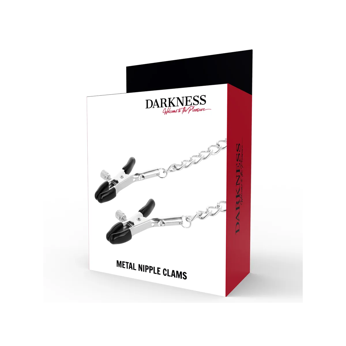 Einstellbare Nippelklemmen aus Metall von Darkness Sensations | Fesselliebe.de