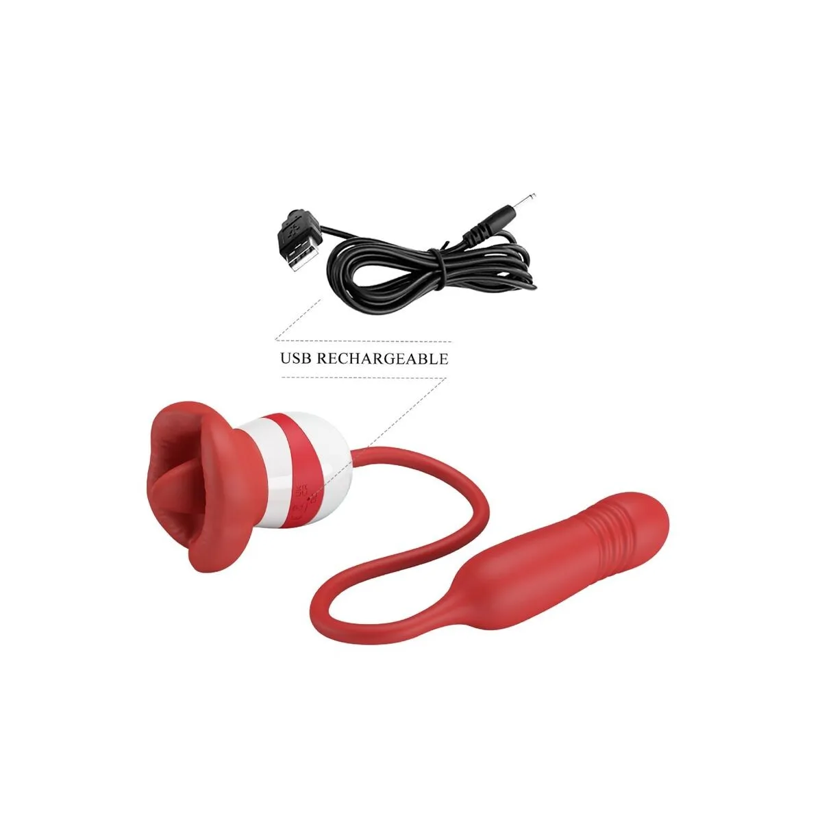 Ashlynn Masturbator Mund Rot von Pretty Love Flirtation | Fesselliebe.de