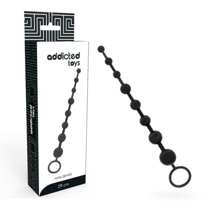 Analperlen 29 cm Schwarz von Addicted Toys | Fesselliebe.de