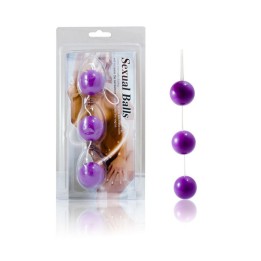 Streifen Lila Abs-Analkugeln von Baile Stimulating | Fesselliebe.de