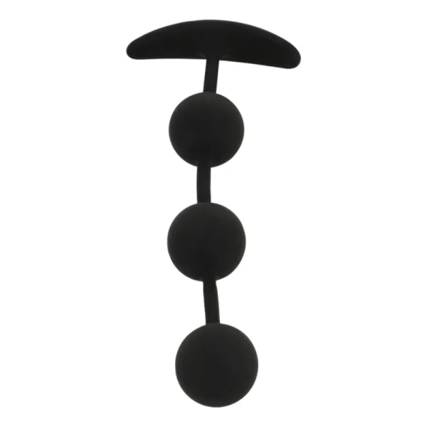 Harry Anal-Rosenkranz 3 Silikonkugeln 14 cm von Black&Silver | Fesselliebe.de