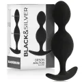 Orson Plug Silikon 2 Analwellen 9 cm von Black&Silver