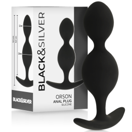 Orson Plug Silikon 2 Analwellen 9 cm von Black&Silver | Fesselliebe.de