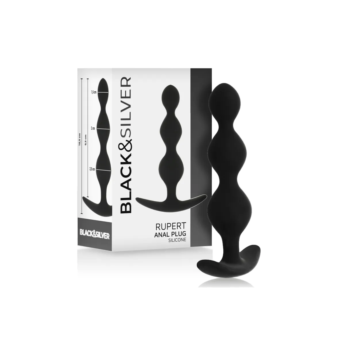 Rupert Analkugelkette 10 cm von Black&Silver | Fesselliebe.de