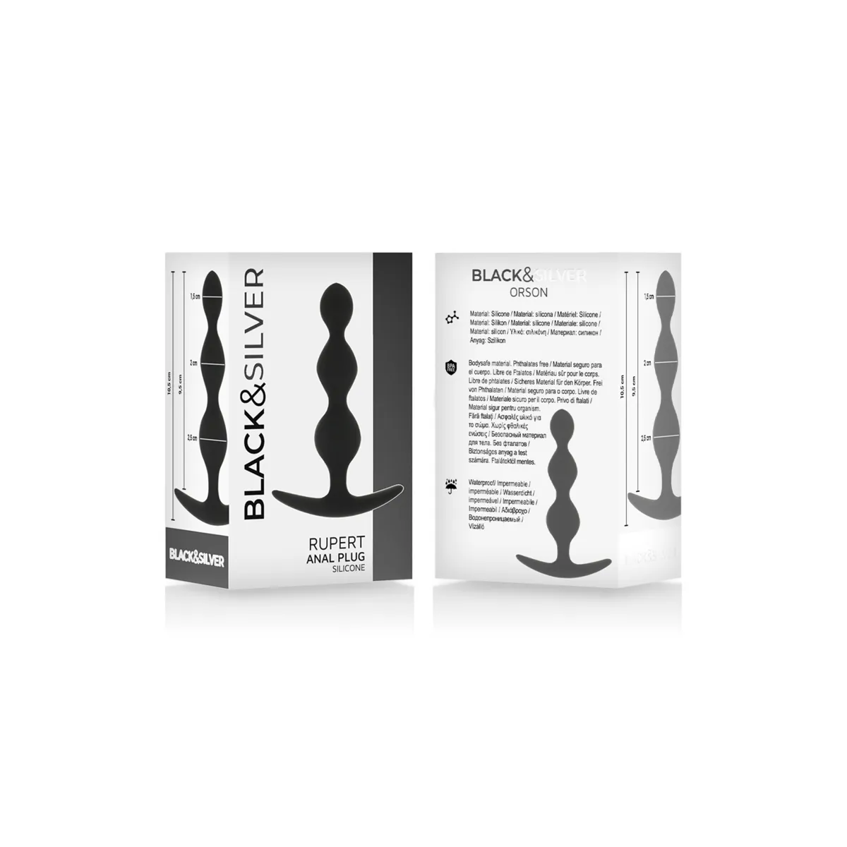 Rupert Analkugelkette 10 cm von Black&Silver | Fesselliebe.de