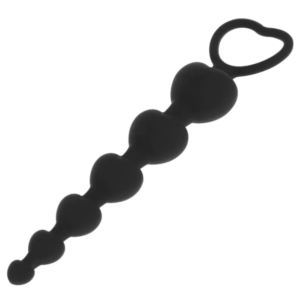 Mila Anal-Herzkette 18 cm von Black&Silver | Fesselliebe.de