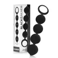 Lennon Anal Rosenkranz 4 Silikonkugeln 15 cm von Black&Silver