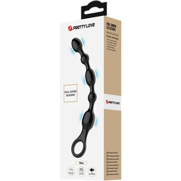 Van Anal Balls 10 Vibrationen wiederaufladbares Silikon von Pretty Love | Fesselliebe.de