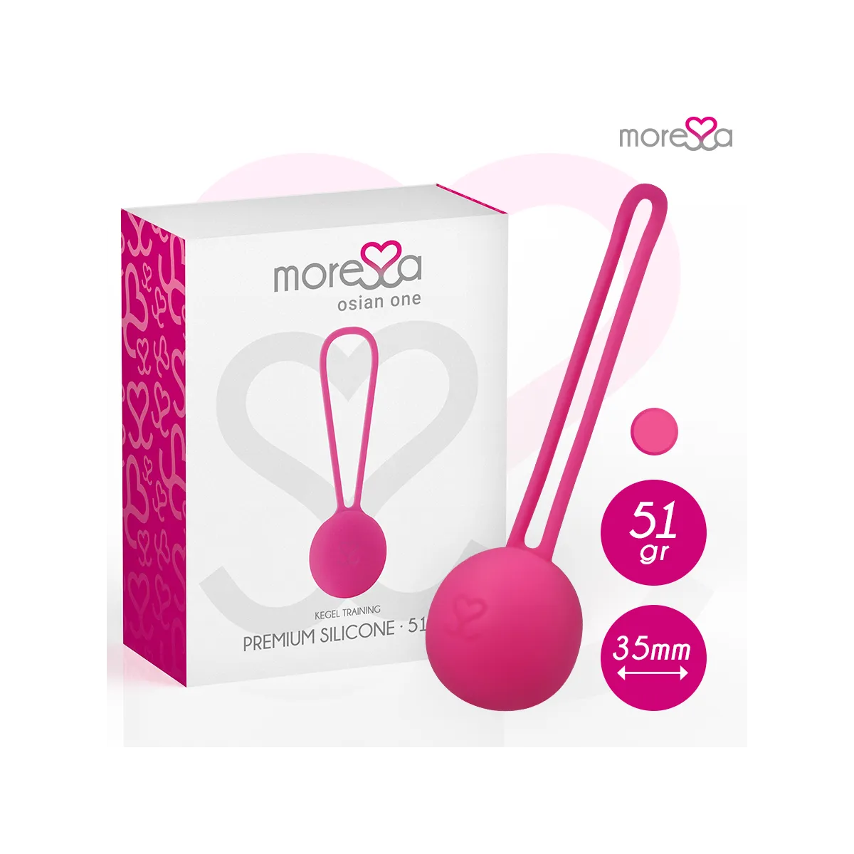 Osian One Premium Silikon Rosa von Moressa | Fesselliebe.de