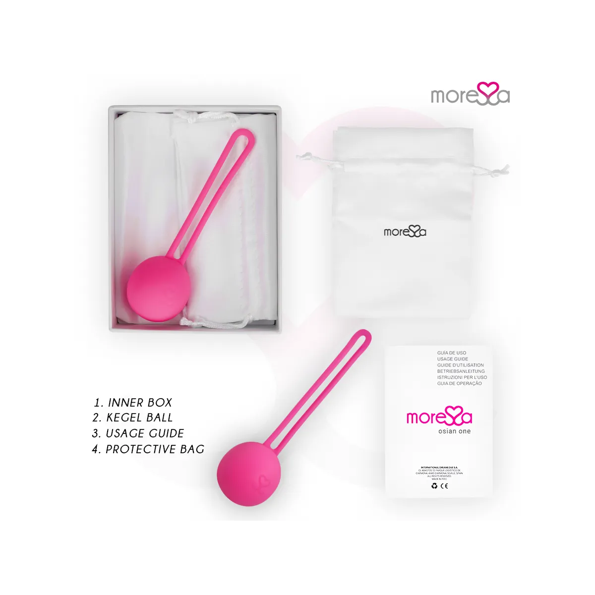 Osian One Premium Silikon Rosa von Moressa | Fesselliebe.de