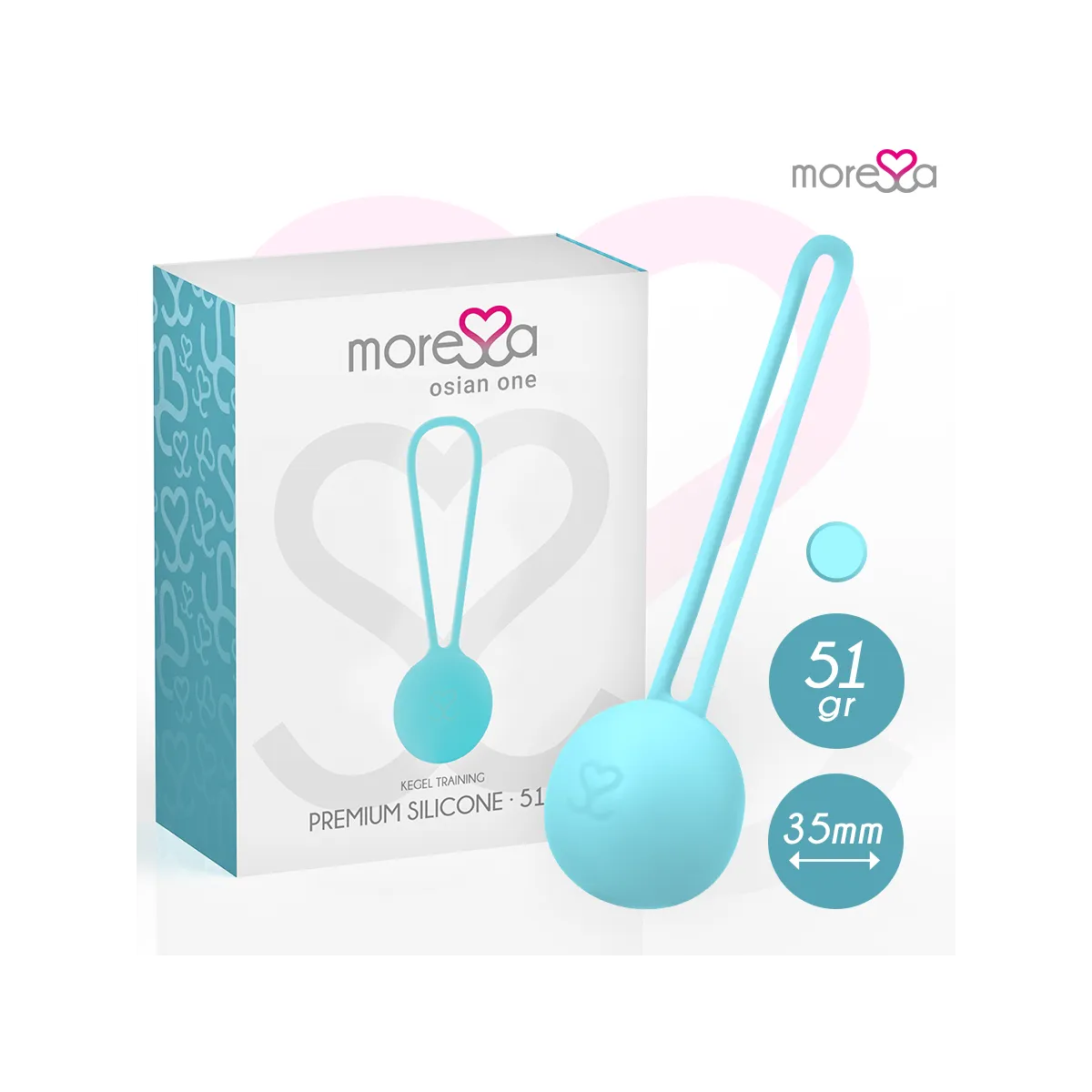 Osian One Premium Türkis-Silikon von Moressa | Fesselliebe.de