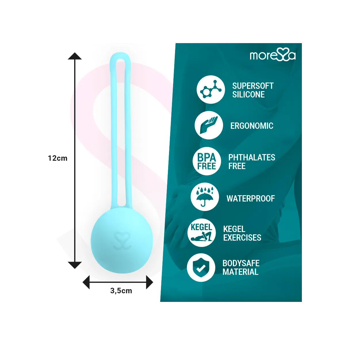 Osian One Premium Türkis-Silikon von Moressa | Fesselliebe.de