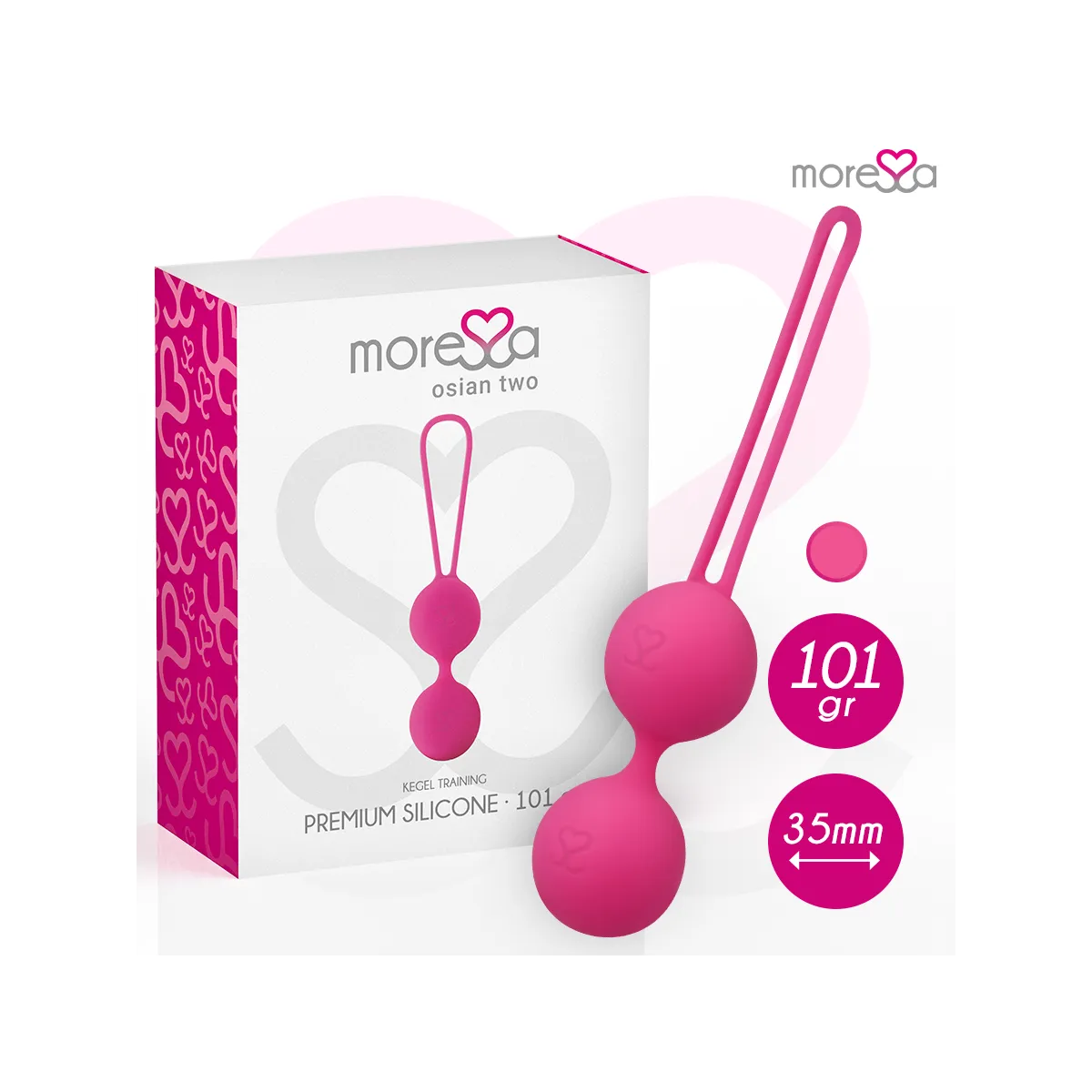 Osian Two Premium Silikon Rosa von Moressa | Fesselliebe.de