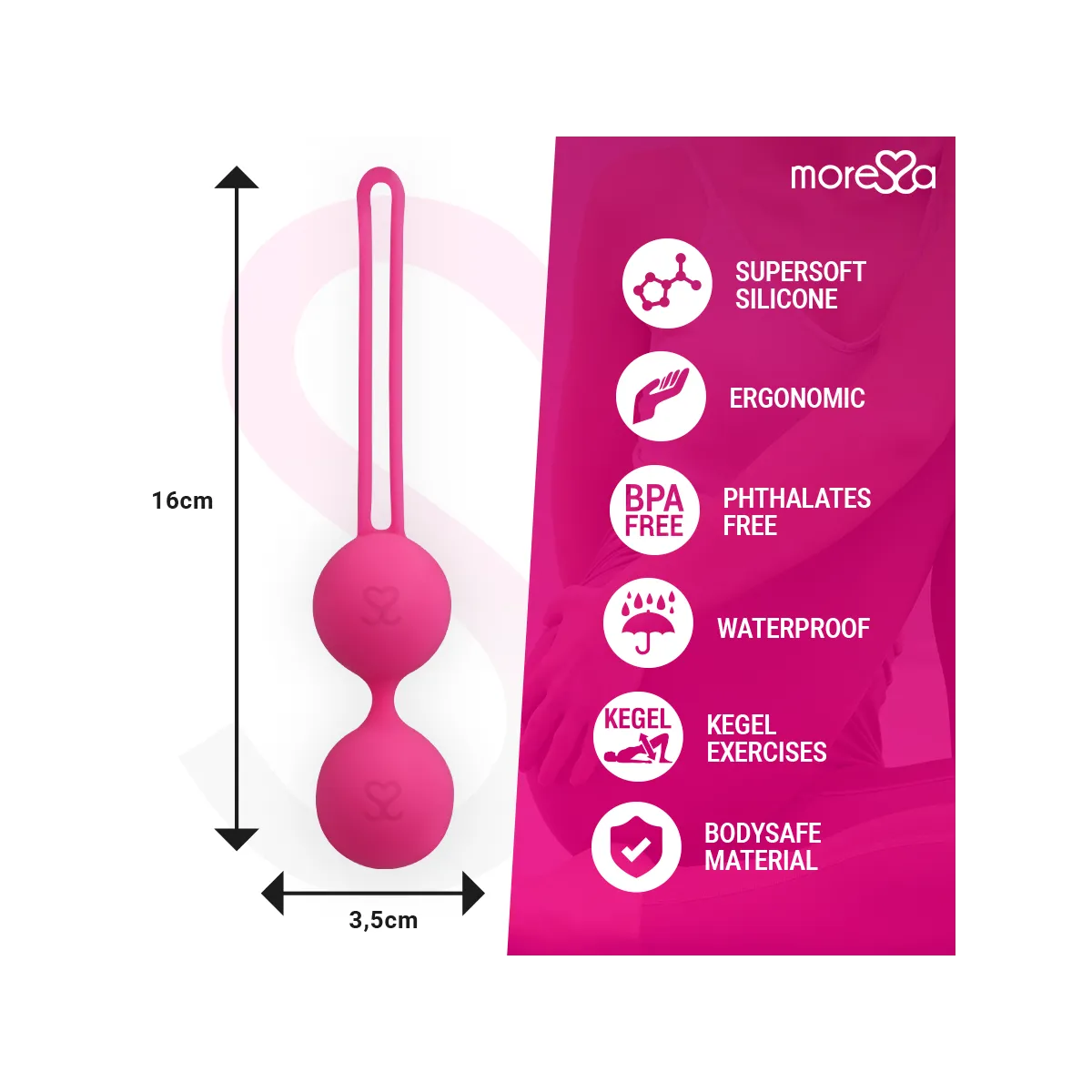 Osian Two Premium Silikon Rosa von Moressa | Fesselliebe.de